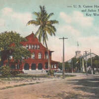 U.S. Custom House, Post Office and Sailors Monument, Key West, Fla.