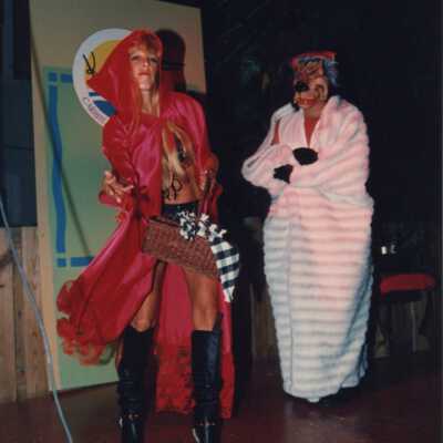 Unknown people dressed up at the Coronation Ball.