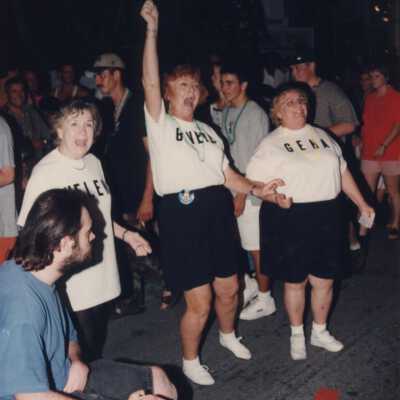 Unknown woman dressed up.