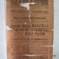 Bullfighting Handbill