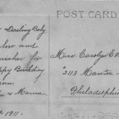 Birthday Greetings: © Key West Art & Historical Society