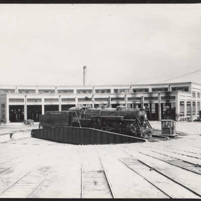 Florida East Coast Locomotive # 451 on a Roundhouse