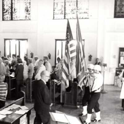 Honor guard in a church: Copyright: © Key West Art & Historical Society; Origformat: Print-Photographic