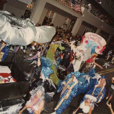 A float in the parade.