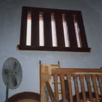 A window in the stairway.