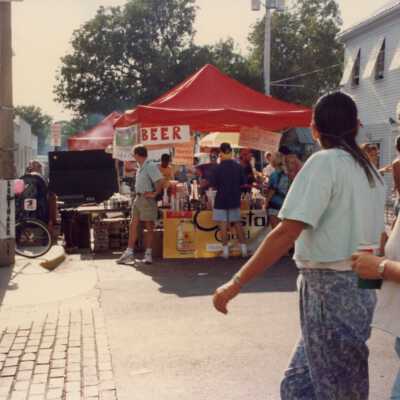 Street fair on the corner of Southard and Duval street.