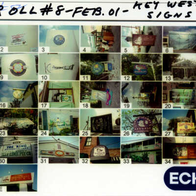 Key West Images Contact Sheet - Roll 8