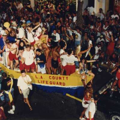 Float in the parade.