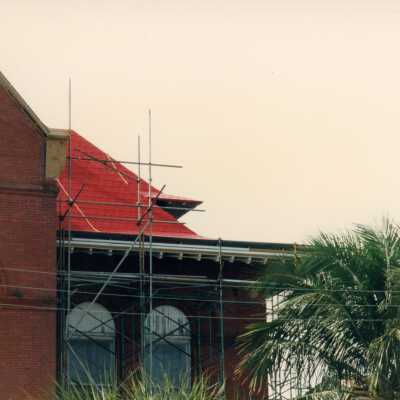 One side of the exterior.