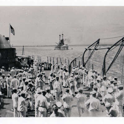 US Navy Band on a Ship