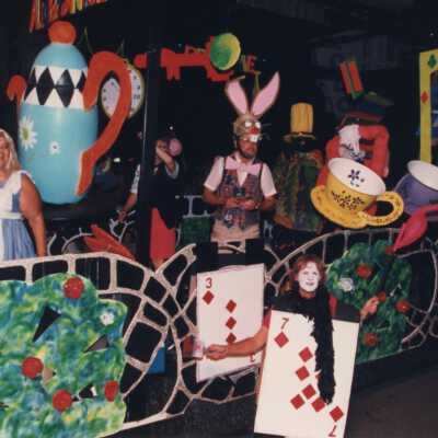 Float in the parade.