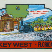 Conch Tour Train Travel Decal