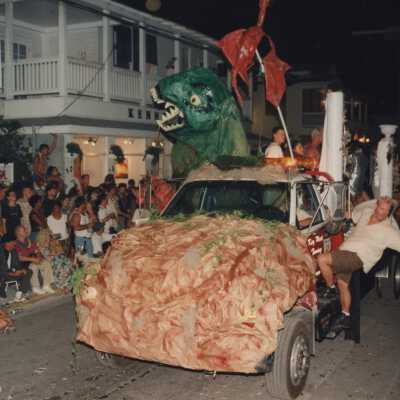 A float in the parade.