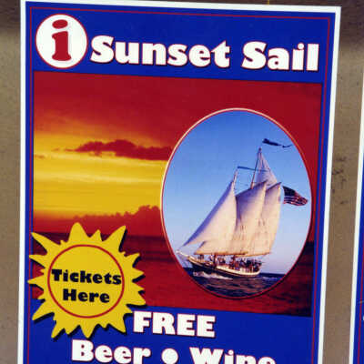 Sunset Sail Sign