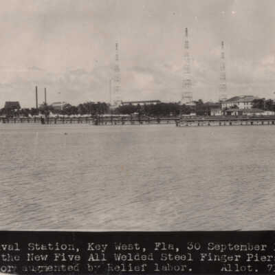 Piers and Wireless Towers at Naval Station Key West