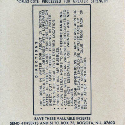 Conch Tour Train Travel Decal Instructions