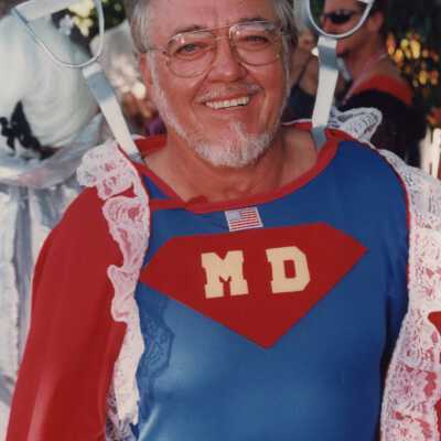 Unknown man dressed up.