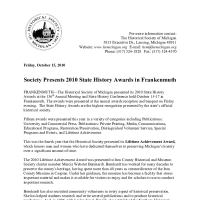          award press release
   