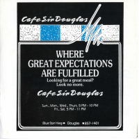          Cafe Sir Douglas Advertising Poster (3)
   