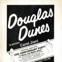          Douglas Dunes 2nd Anniversary Party Advertising Poster (4)
   