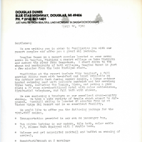          Informational Letter on Skiing at the Douglas Dunes Resort (6)
   