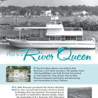          Display panel about the River Queen at the Retro Boat Rentals, 730 Water St., Saugatuck; Designed by Sally Winthers on behalf of the SDHC for Retro Boat Rentals, June 2021
   