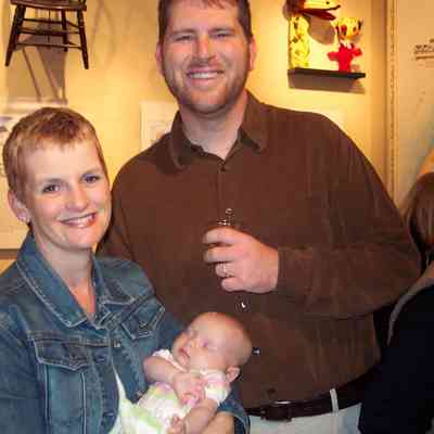 000_0028.JPG 531KB: Sarah Harris, Ava Harris, Alex Fink at Tales of the Villages opening party 2004