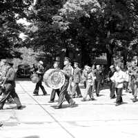          675 0/5	Saugatuck - Parade Memorial Day parade; American Legion band and boy scouts. Marchers include Paul Moker, Gerry Bekken, Gene Lundgren, John Corkhill, Darwin Woodall and Bill Hacklander.
   