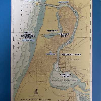 Map of Saugatuck Harbor ca. 1919 (p.x)