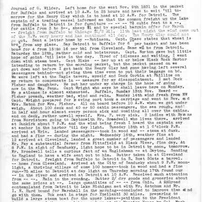 typed version of Oshea Wilder's diary: part 1 of 6