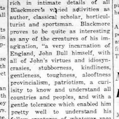 cr1956052501MannsFathersBook.jpg 90KB: Dr. Waldo H. Dunn (Lorna Mann's father) writes biography about Richard Doddridge Blackmore, the author of "Lorna Doone." Dr. Waldo H. Dunn was a professor of English at Scripps College in Claremont, California.