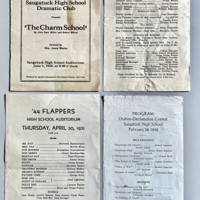 School programs 1928-1931