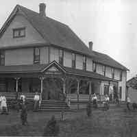          The earlier photos of the Rosemont have ornate decorative shake bands across the front of the attic dormer.
   