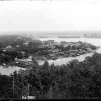          Deam21.jpg 731KB; Saugatuck as viewed from Mount Baldhead ca 1905 - The Tourist home must have been under construction. The structure was assembled by bringing separate structures to the site.
   