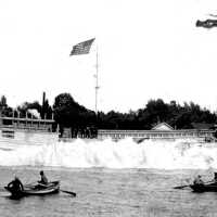          Launch of Steamer “R.C. Reid” from Brittain’s Boatyards in 1889.; filename: LaunchRCReid-1889 B&W
   