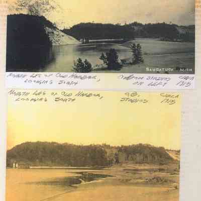 Scan-100806-0023.jpg 310KB: North leg of old harbor, looking south, Oxbow studios on left circa 1915
