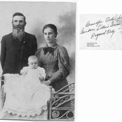 Scott Eddy Lillian Grimes.jpg 917KB: Scott Wilmoth Eddy, Lilian Grimes, Raymond Eddy ca 1893