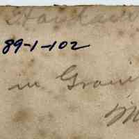          Writing on back of photo.
   