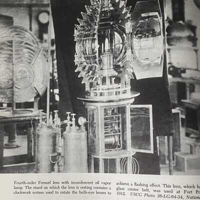 Picture of the fourth-order Fresnel lens used at Fort Point ca. 1912: Fresnel Lens ca. 1912