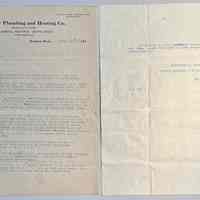          C. 2-page letter from Yonker Plumbing and Heating, Holland, Mich., proposing installation of storm sewers.
   