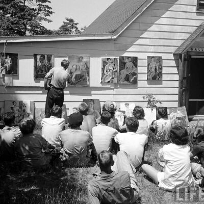 from "Saugatuck Art Colony Life 1949 Loomis Deam": critique