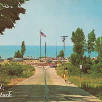          The Oval, Saugatuck; 7154-C by Dexter Press, Penrod Studio, Berrien Center, Mich.
   