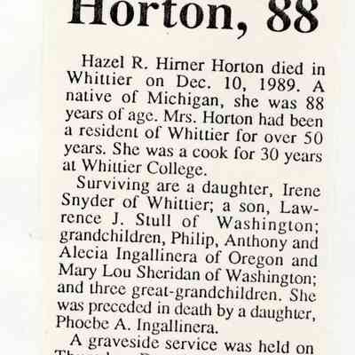 EnsObits-Horton-HazelR.JPG: Hazel R. Horton