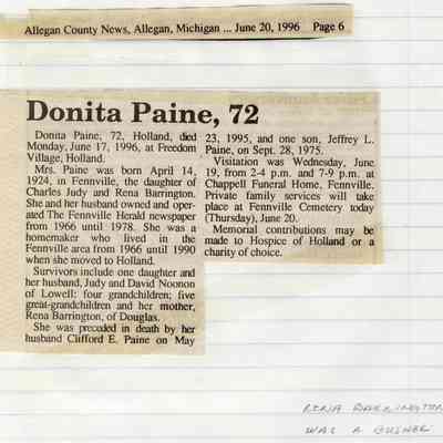 EnsObits-Paine-Donita.JPG: Donita Paine