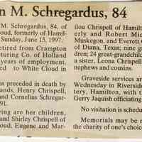          EnsObits-Schregardus-EllenM.JPG; Ellen M. Schregardus
   