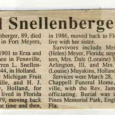 EnsObits-Snellenberger-Hazel.JPG: Hazel Snellenberger