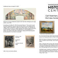          2-page flyer with information about the painting created by Eric Gollanneck
   