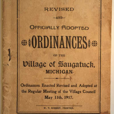 Saugatuck Ordinances 1917