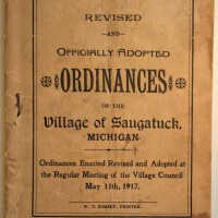          Saugatuck Ordinances 1917 picture number 1
   