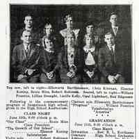          1931 from the 5 June 1931 Commercial Record; Class of 1931, 1931 Seniors, Graduating Class 1931, Ellsworth Bartholomew, Cleta Kiernan, Eleanor Koning, Roxie Mize, Robert Robinson, Willard Prentice, Lillian Drought, Lucille Kelly, Opal Lighthart, Bud Edgcomb
   